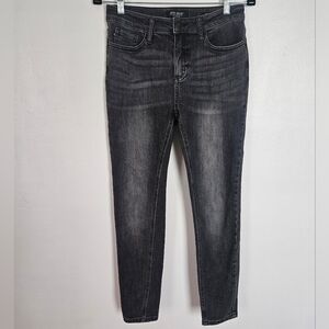 Judy Blue Skinny Fit Jeans Faded Black Denim Womens Size 7/28